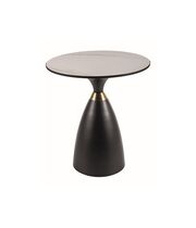 Стол журнальный SIGNAL GEMINI белый/черный/золотой 50