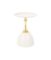 Стол журнальный SIGNAL PIANA белый/золотой 38/50