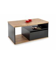 Стол журнальный HALMAR PANTERA дуб вотан/черный, 110/60/50