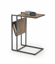 Стол журнальный HALMAR COMPACT дуб золотой/черный, 47/33/65