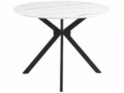 Стол обеденный SIGNAL ASTER белый мрамор/черн..