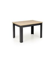 Стол обеденный HALMAR BAGIO дуб артизан/черный 120-160/80/77