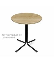 Стол Sheffilton SHT-TU7-1/TT 60 ЛДСП артикул SHT-T212 черный (цинк)/дуб песочный