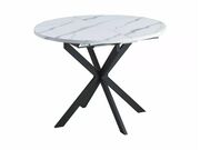 Стол обеденный SIGNAL GASTON белый мрамор/чер..