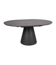 Стол обеденный SIGNAL ANGEL II эффект серого мрамора/черный 120-160/120