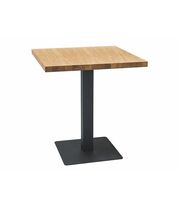 Стол обеденный SIGNAL PURO дуб/черный, 70/70