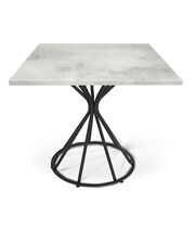 Стол Sheffilton SHT-TU4-1/80/80 МДФ черный/бетон светлый