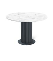 Стол Sheffilton SHT-TU69/TT 90 МДФ антрацит/мрамор кристалл