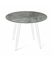 Стол Sheffilton SHT-TU14/ТT27-1 90 пластик HPL белый муар/бостон темный