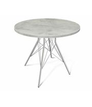 Стол Sheffilton SHT-TU2-1/80 МДФ артикул SHT-T78 хром лак/бетон светлый