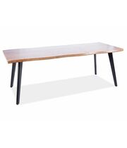 Стол обеденный SIGNAL FRESNO дуб артизан/черный 150-210/90/76