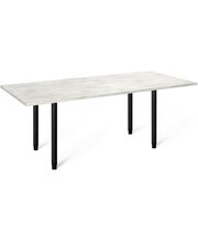 Стол Sheffilton SHT-TU65/TT 140/80 ЛДСП черный/хромикс белый