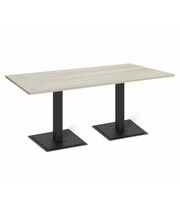 Стол Sheffilton SHT-TU5-BS1/120/80 ЛДСП артикул SHT-T60 черный/дуб беленый