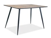 Стол обеденный SIGNAL REMUS дуб/черный, 120/8..