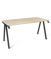 Стол Sheffilton SHT-TU64/TT 120/80 МДФ черный/дуб сонома светлый