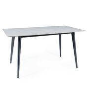 Стол обеденный SIGNAL IVY серый/черный 140/80