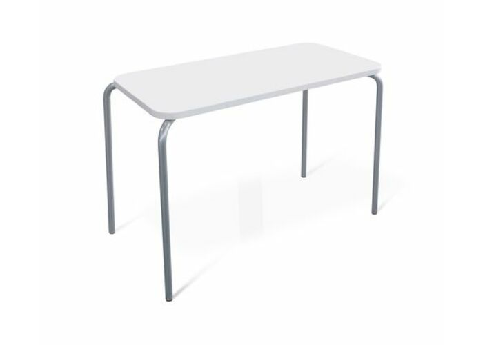 Стол Sheffilton SHT-T35 100/50 артикул SHT-T103 белый матовый/хром лак