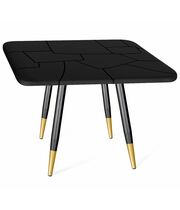 Стол Sheffilton SHT-TU14/TТ 83/83 артикул SHT-T158 черный муар/золото/черный