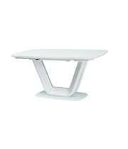 Стол обеденный SIGNAL ARMANI белый, 140-200/90/76