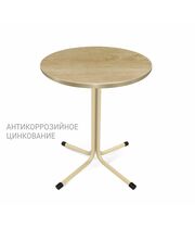 Стол Sheffilton SHT-TU7-1/60 ЛДСП ваниль(цинк)/черный/дуб песочный