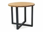 Стол обеденный SIGNAL ROLF дуб/черный, d90..