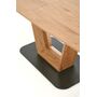 Стол обеденный HALMAR BLACKY золотой дуб/золотой дуб, 160-220/90/76