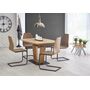 Стол обеденный HALMAR BLACKY золотой дуб/золотой дуб, 160-220/90/76