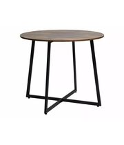 Стол обеденный SIGNAL LUNA рустикальный коричневый/черный, 90