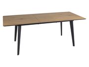 Стол обеденный SIGNAL RENE дуб/черный, 160-20..