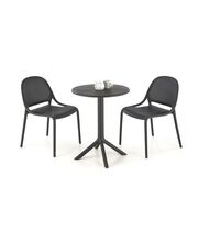 Стол обеденный HALMAR CALVO черный, 60/72