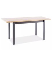 Стол обеденный SIGNAL ADAM дуб артизан/черный 90-125/65