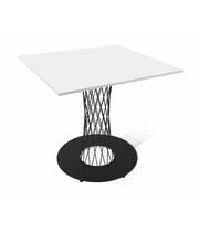 Стол Sheffilton SHT-TU3-1/80/80 ЛДСП артикул SHT-T58 черный/белый