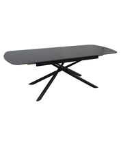 Стол обеденный SIGNAL VECTOR Ceramic черный/черный 180-220/90