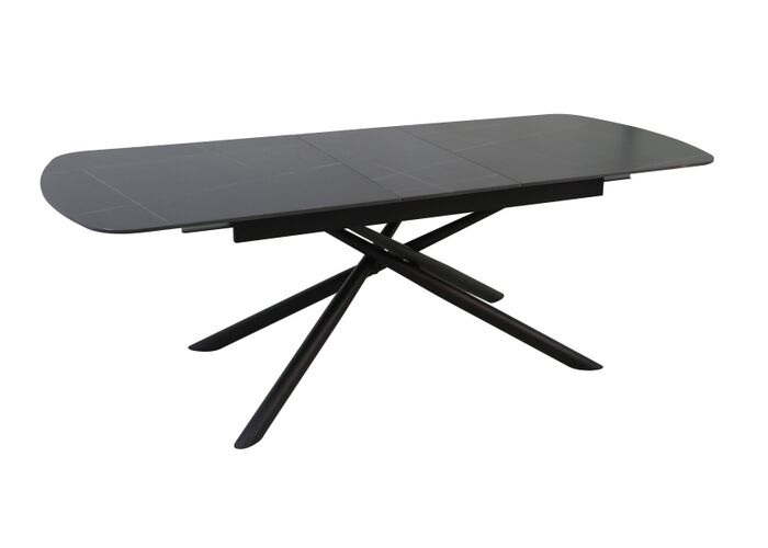 Стол обеденный SIGNAL VECTOR Ceramic черный/черный 180-220/90