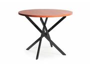 Стол обеденный SIGNAL AGIS орех/черный 90..