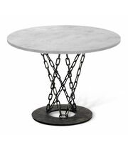 Стол Sheffilton SHT-TU11/ТТ 90 ЛДСП артикул SHT-T196 черный муар/зол.плат./бет.чикаг.свет-сер