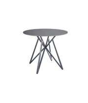 Стол обеденный SIGNAL MURANO серый матовый/черный 90