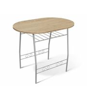 Стол Sheffilton SHT-T10 артикул SHT-T10 дуб сонома/ал.металлик