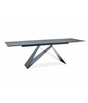 Стол обеденный SIGNAL WESTIN черный матовый, 160-240/90/76