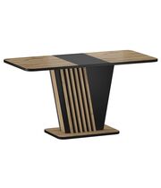 Стол обеденный SIGNAL NEVIO дуб артизан/черный, 125-170/75/76