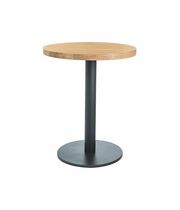 Стол обеденный SIGNAL PURO II дуб/черный, d60