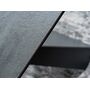Стол обеденный SIGNAL SALVADORE Ceramic серый мрамор/черный мат, 160-240/90/76