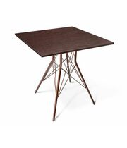 Стол Sheffilton SHT-T2/80/80 ЛДСП артикул SHT-T18 медный/венге