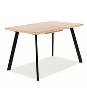 Стол обеденный SIGNAL BRICK дуб артизан/черный 120-160/80