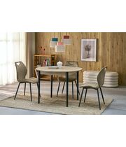 Стол обеденный HALMAR PIVOT дуб артизан/черный, 102-142/102/75