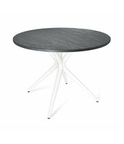 Стол Sheffilton SHT-TU30/TT 90 МДФ белый / каменный уголь