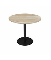 Стол Sheffilton SHT-TU43/TT 80 МДФ артикул SHT-T222 черный муар/дуб сонома светлый