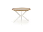 Стол обеденный HALMAR PERONI дуб золотой/белы..