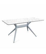 Стол Sheffilton SHT-TU30-2/ТT27-1 120/76 пластик HPL артикул SHT-СП21 серый/белая аврора