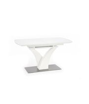 Стол обеденный HALMAR PALERMO белый мат/белый мат, 140-180/80/75